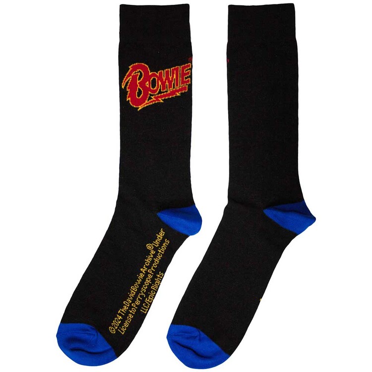 Sokken David Bowie - Logo Blue Contrast
