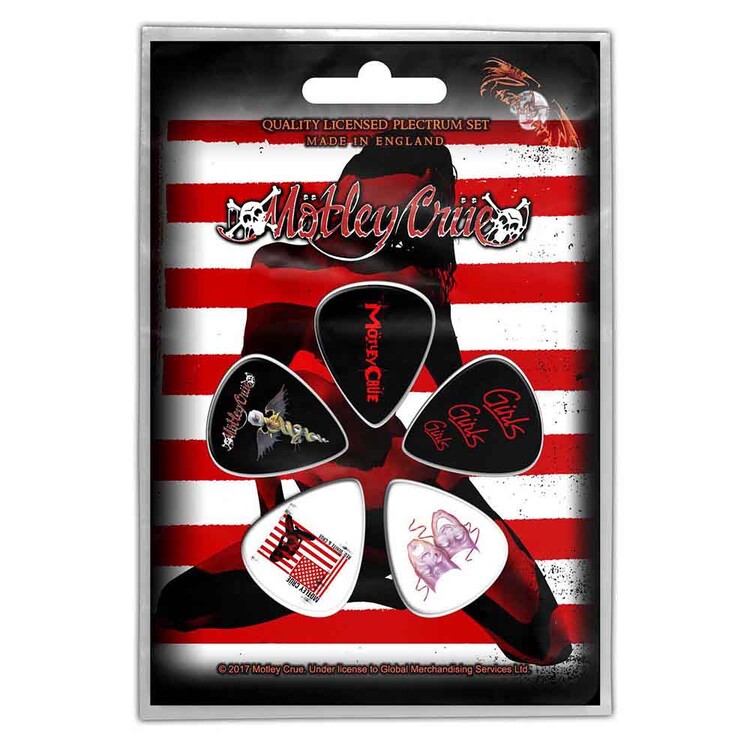 Plettri Motley Crue - Red, White & Crue