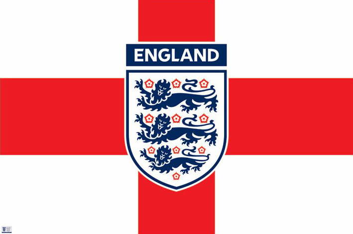 Plakat England - fa crest