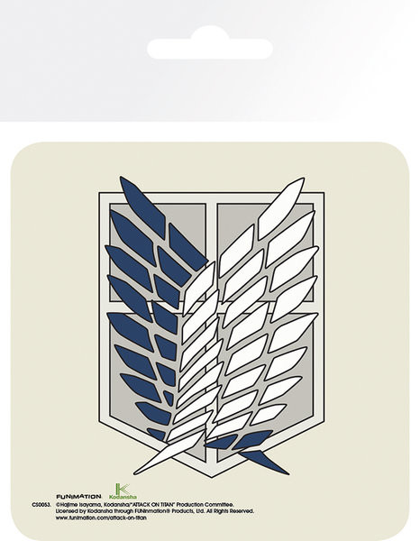 Sottobicchiere Attack On Titan (Shingeki no kyojin) - Badge