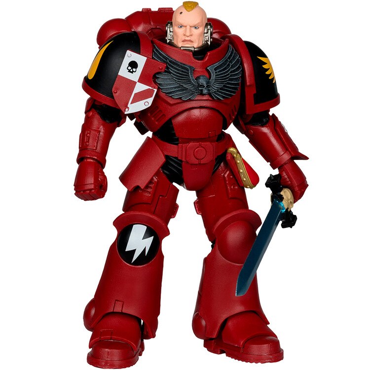 Levně Figurka McFarlane - Warhammer 40k - Assault Intercessor Sergeant - Blood Angel, 17.8 cm