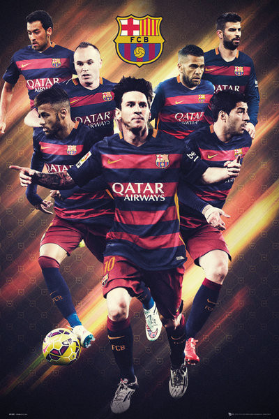 Poster FC Barcelona - Players 15/16