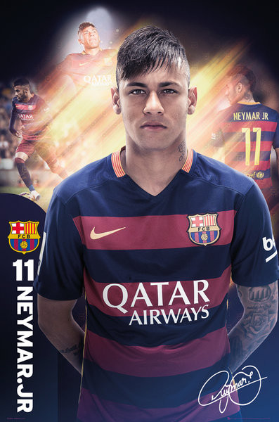 Poster FC Barcelona - Neymar 15/16
