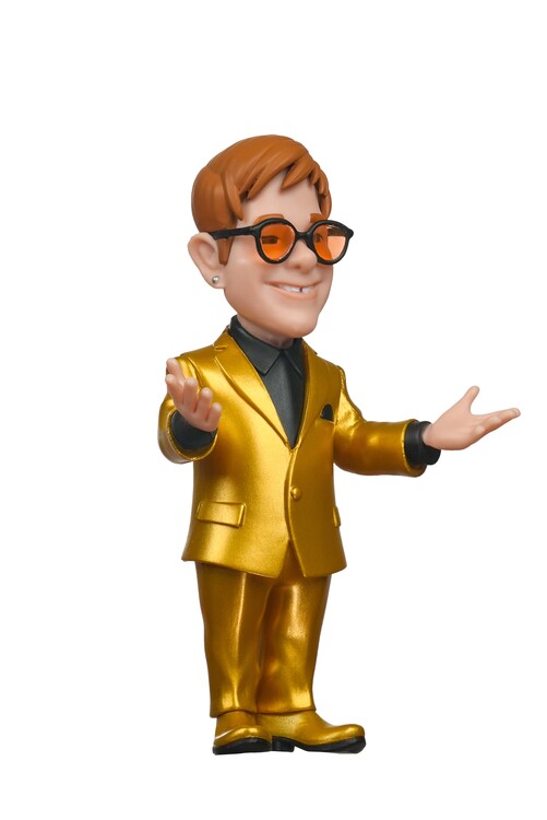 Statuetta MINIX Music 12 cm: Elton John - Gold suit