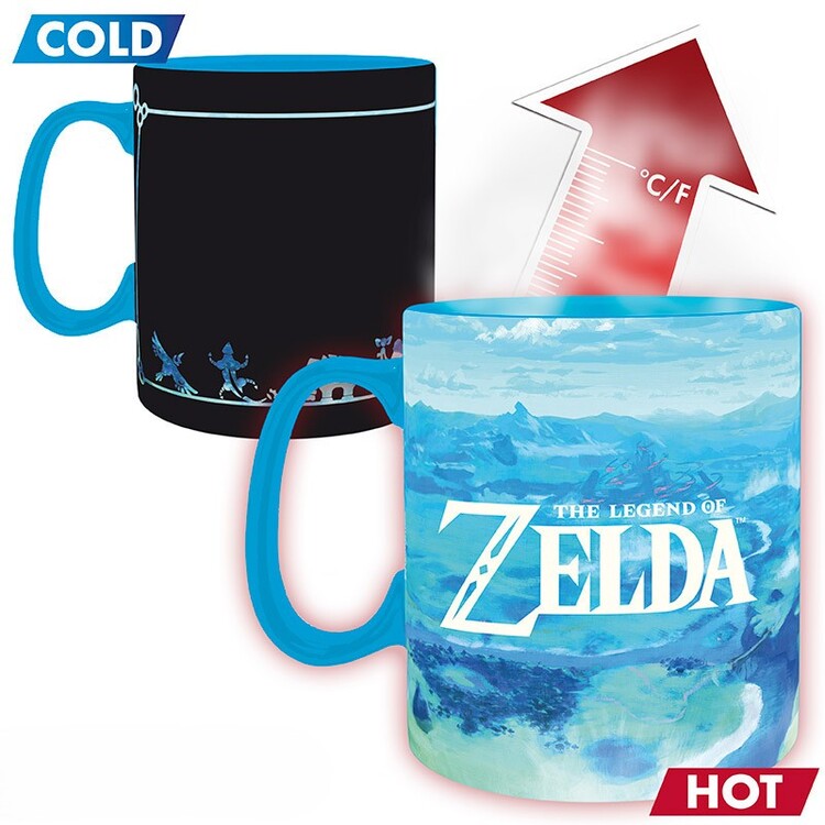 Měnící hrnek The Legend of Zelda: Breath of the Wild, 0,46 l