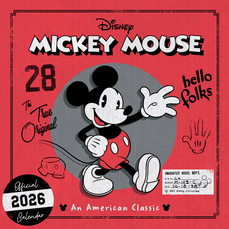 Naptár 2027 Mickey - Classic