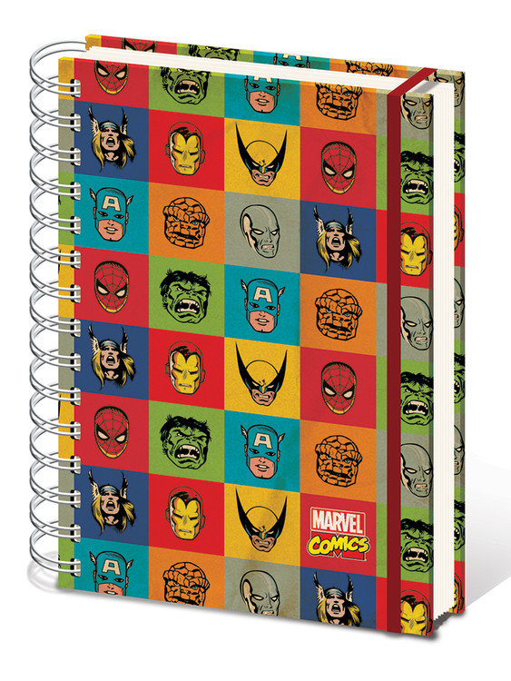 Notizbuch Marvel Retro - Faces A5