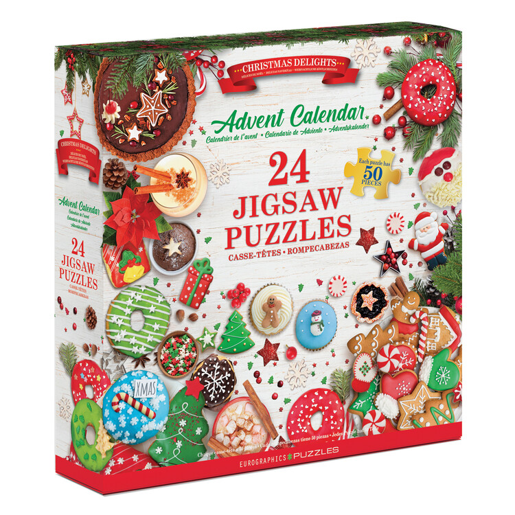 Levně Adventní kalendář Puzzle Adventní kalendář Christmas Desserts, 1200 ks