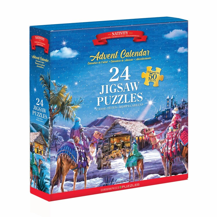 Levně Adventní kalendář Puzzle Adventní kalendář Nativity, 1200 ks