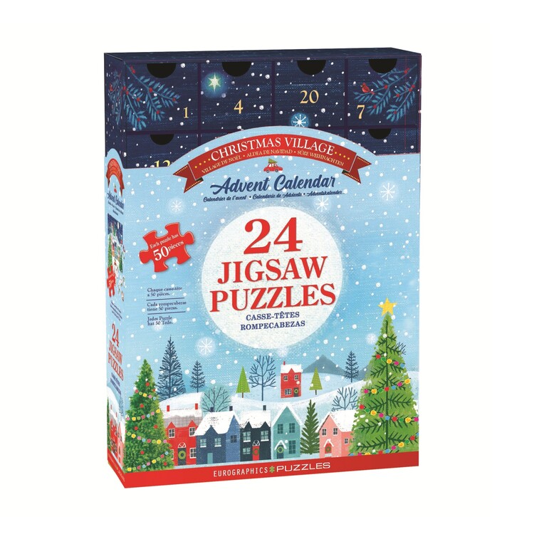 Puzzle Adventný kalendár Christmas Village