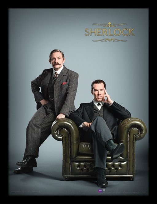 Ingelijste poster Sherlock - Chair