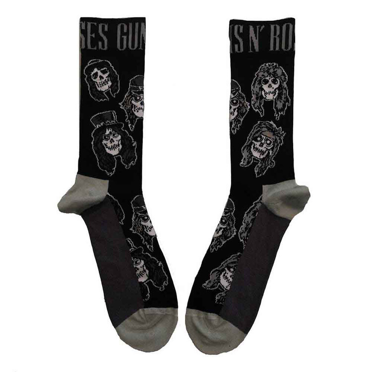 Calze Guns N Roses - Skulls Band Monochrome