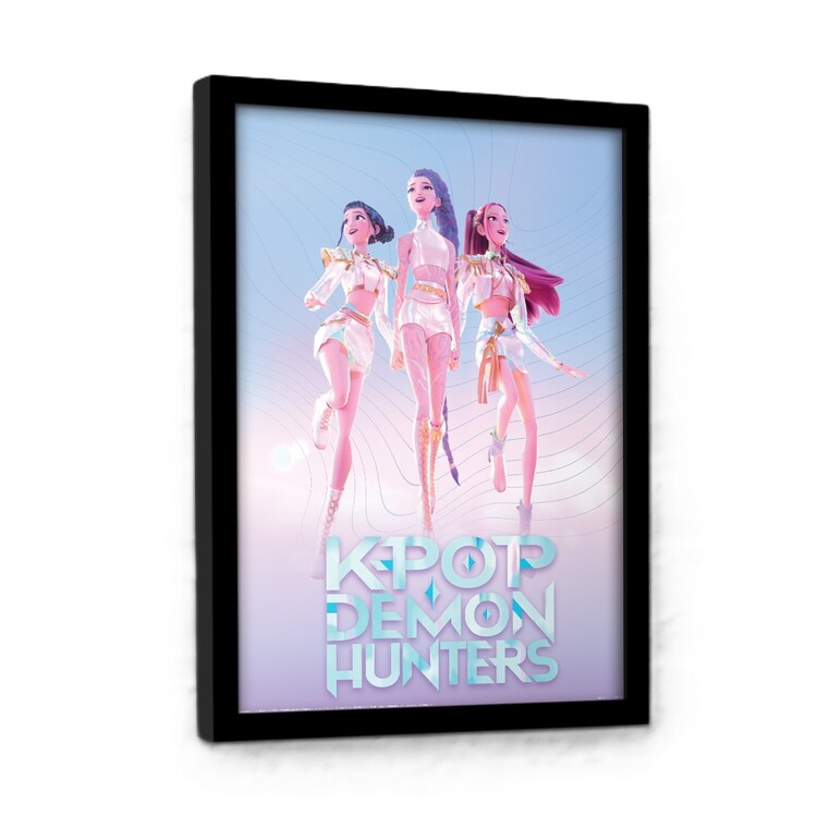 Ingelijste poster K-Pop Demon Hunters - Trio