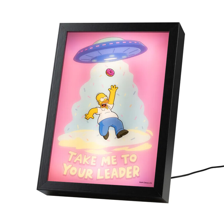 Poster incorniciato The Simpsons - Take Me to Your Leader