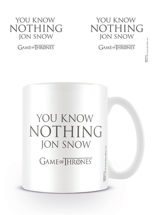 Kubek Gra o tron - You Know Nothing Jon Snow