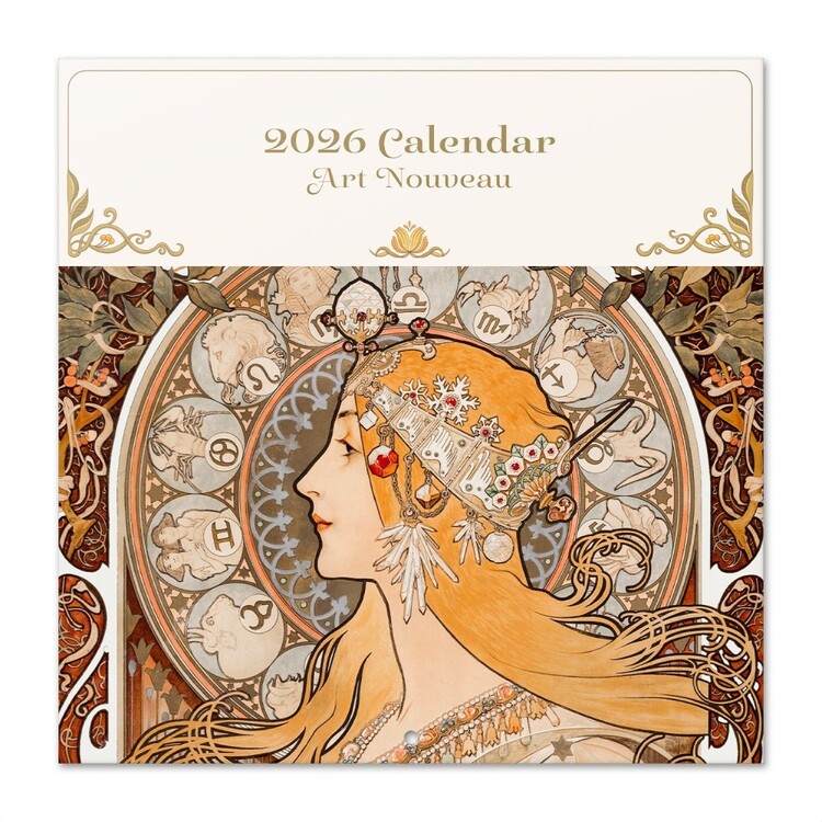Calendario 2027 Art Nouveau