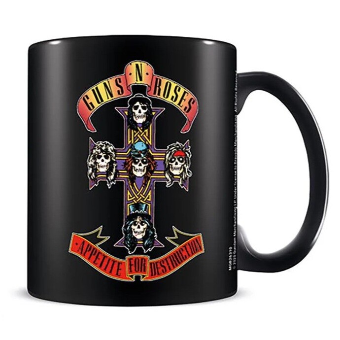 Levně Hrnek Guns N Roses - Appetite Cross, 0,315 l