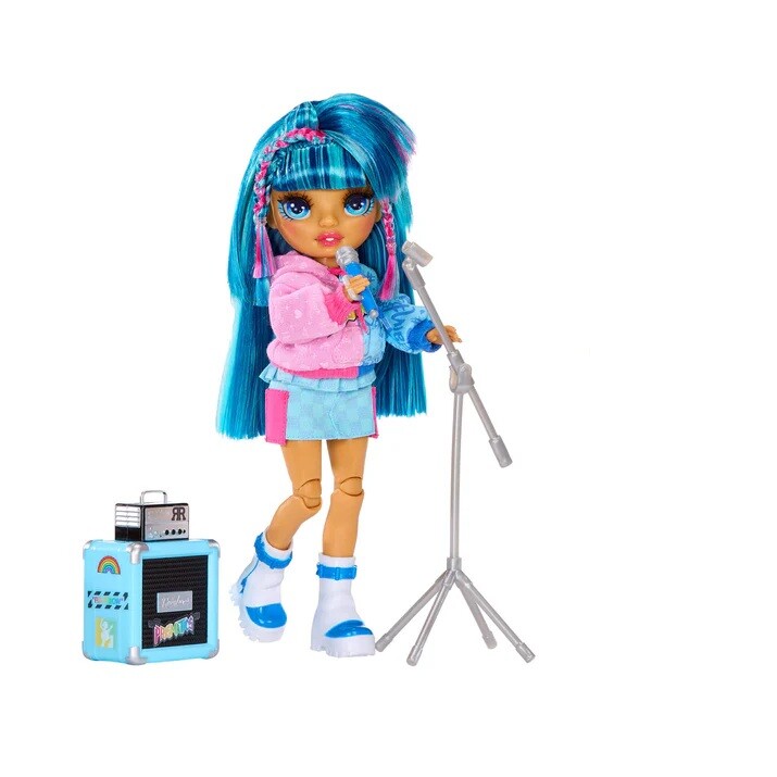 Levně Rainbow High - Jr High Rockband Fashion Dolls - Skyller