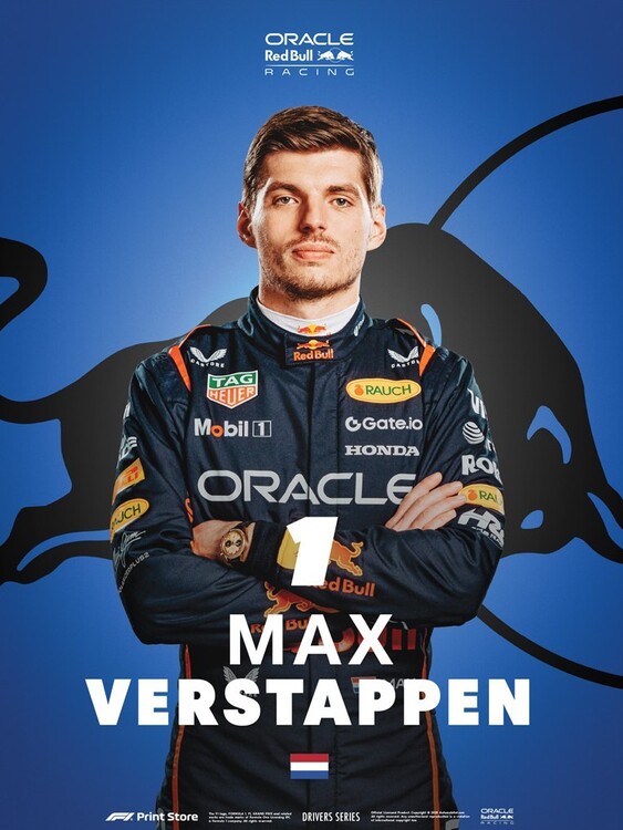 Kunstdruk F1 Print Store Driver Series - Max Verstappen