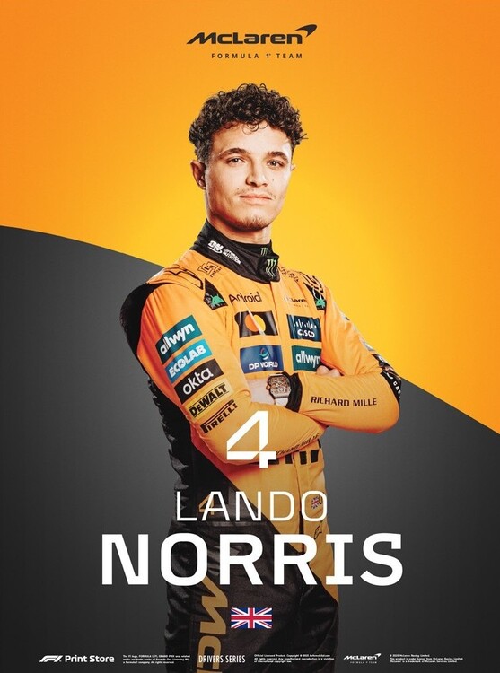 Stampa d'arte F1 Print Store Driver Series - Lando Norris