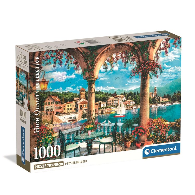 Puzzel Balcony View of Lake Como