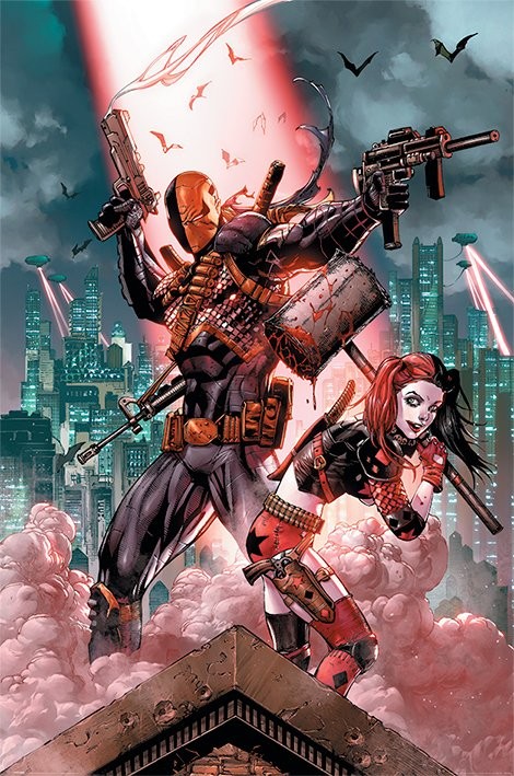 Plakát Dc Comics - Deathstroke & Harley Quinn