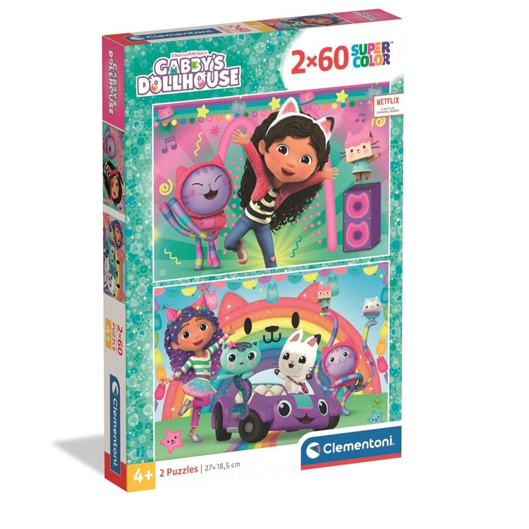 Puzzle Gabby’s Dollhouse, 2 x 60 ks