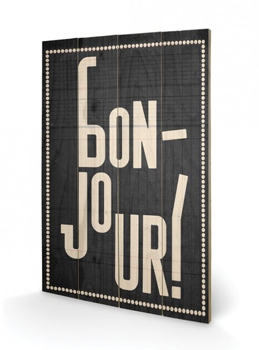 Edu Barba - Bonjour Schilderij op hout