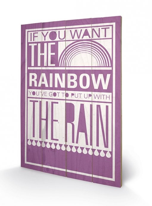 Bild auf Holz Sarah Winter - Rainbow