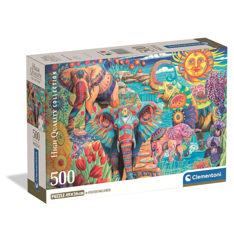 Levně Puzzle Elephants’ Carnival, 500 ks