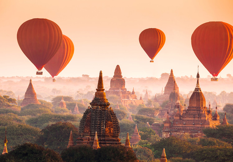 Fotomural Ballons over Bagan