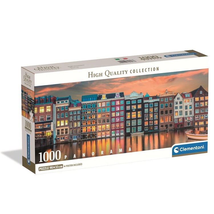 Levně Puzzle Bright Amsterdam Canal, 1000 ks