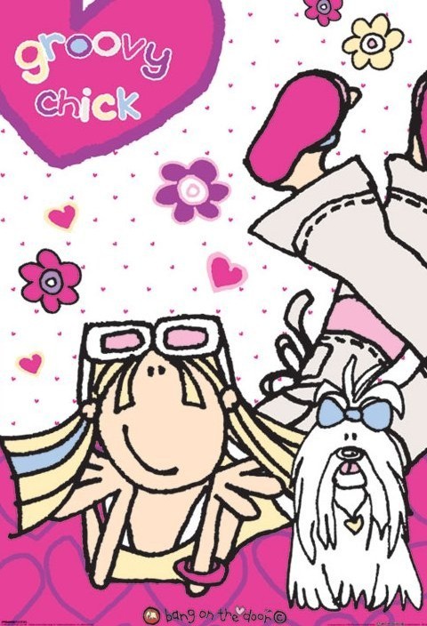 Plakát Bang on the door - groovy chic
