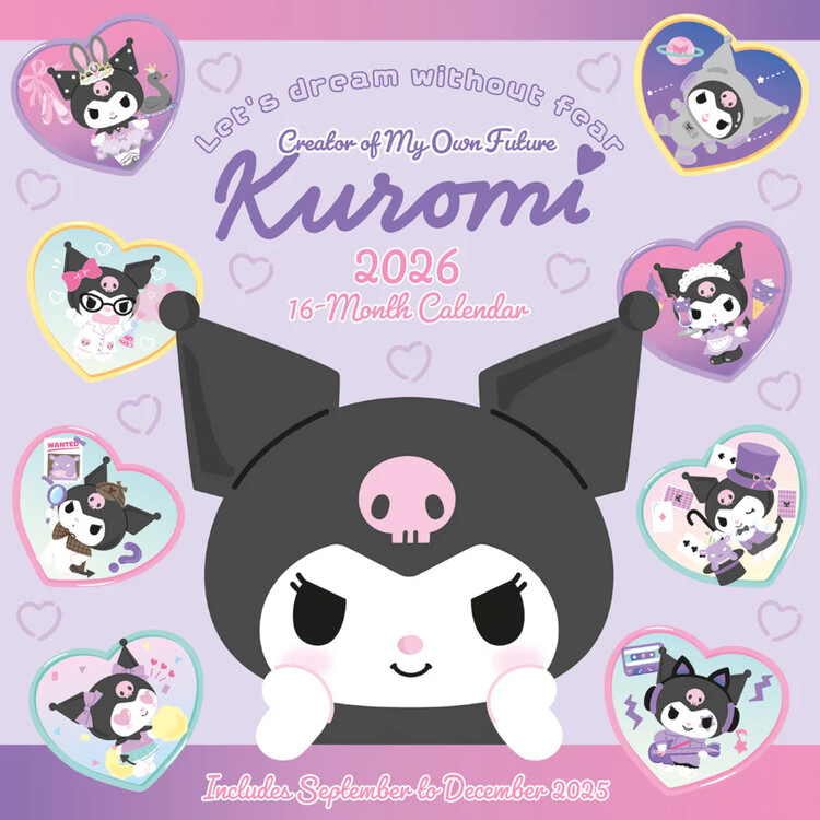 Calendario 2027 Kuromi - Dream Without Fear
