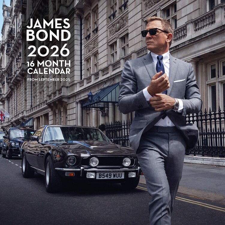 Calendario 2027 James Bond - Cars