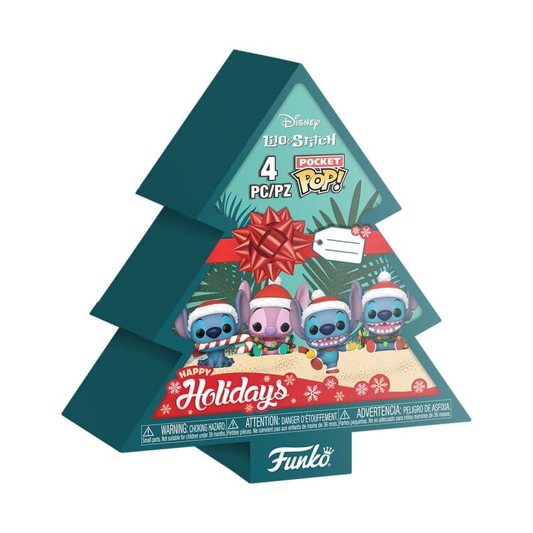 Levně Figurka Pocket Funko POP! - Lilo & Stitch Holiday, 4 cm