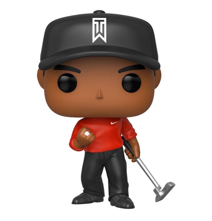 Levně Figurka Funko POP! - Tiger Woods (Red Shirt), 9 cm