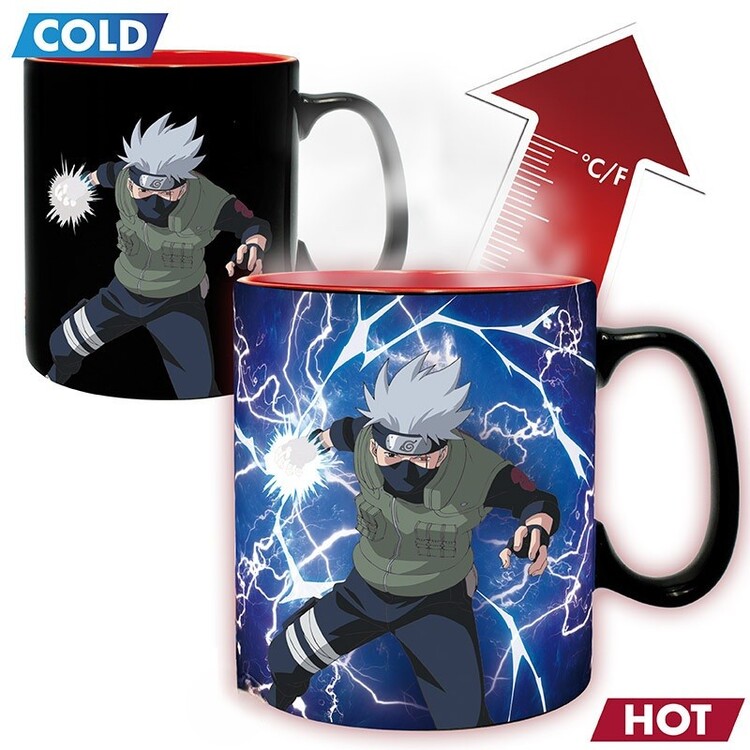 Měnící hrnek Naruto Shippuden - Kakashi/Itachi, 0,46 l