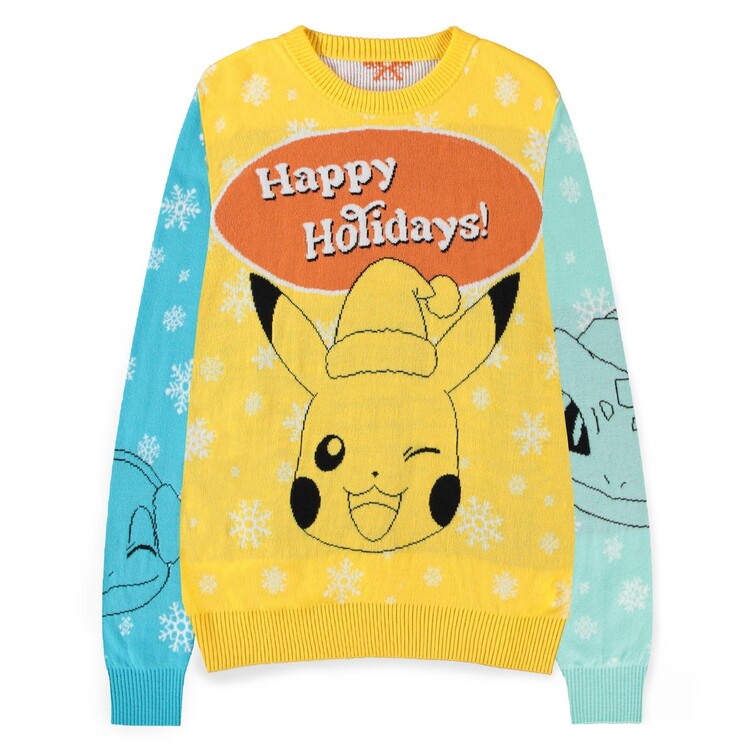 Levně Mikina Pokémon - Pikachu, Bulbasaur, Squirtle & Charmender, M