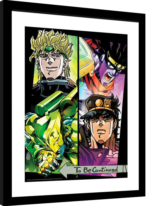 Framed Poster Jojo's Bizare Adventure - Dio & Jotaro | Wall Art