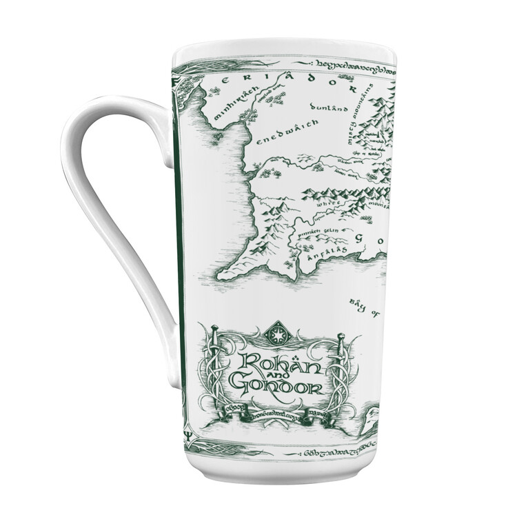 Tazza Lord of the Rings - White Map