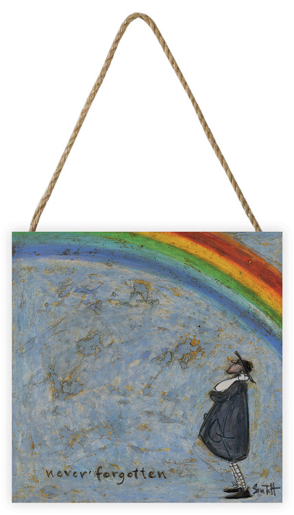 Levně Dřevěný obraz Sam Toft - Never Forgotten, 20 × 20 cm