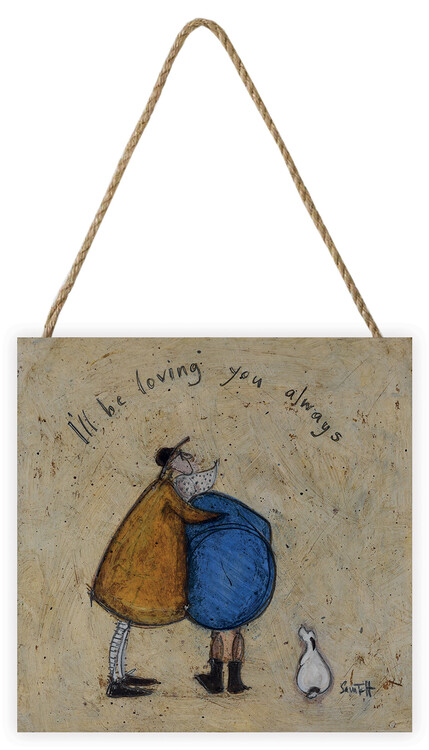 Levně Dřevěný obraz Sam Toft - I'll Be Loving You Always, 20 × 20 cm