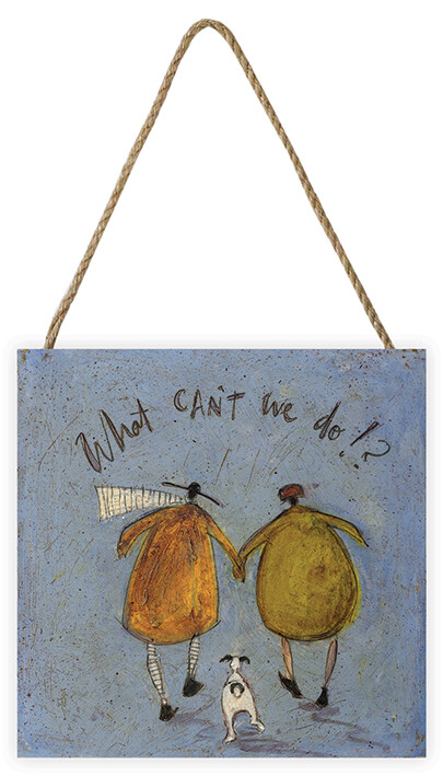 Levně Dřevěný obraz Sam Toft - What Can't We Do!?, 20 × 20 cm