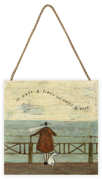 Levně Dřevěný obraz Sam Toft - It Ebbs & Flows And Comes & Goes..., 20 × 20 cm