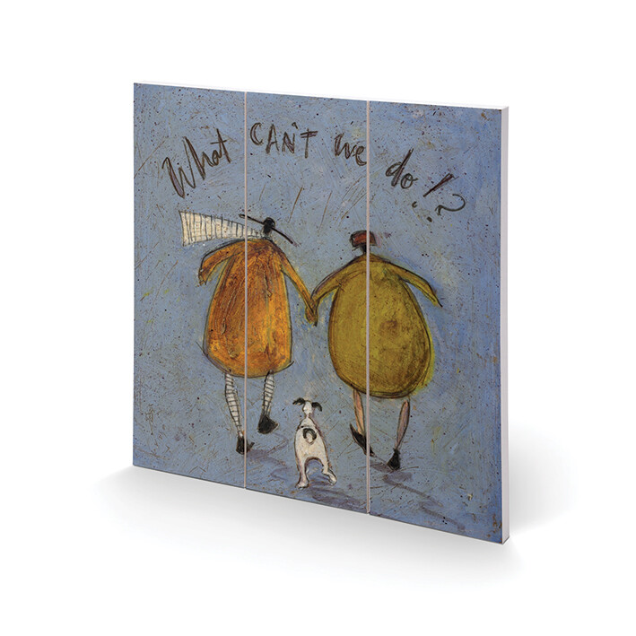 Levně Dřevěný obraz Sam Toft - What Can't We Do!?, 30 × 30 cm