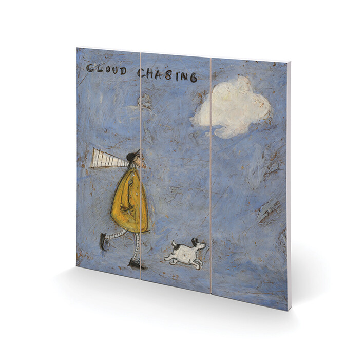 Levně Dřevěný obraz Sam Toft - Cloud Chasing, 30 × 30 cm