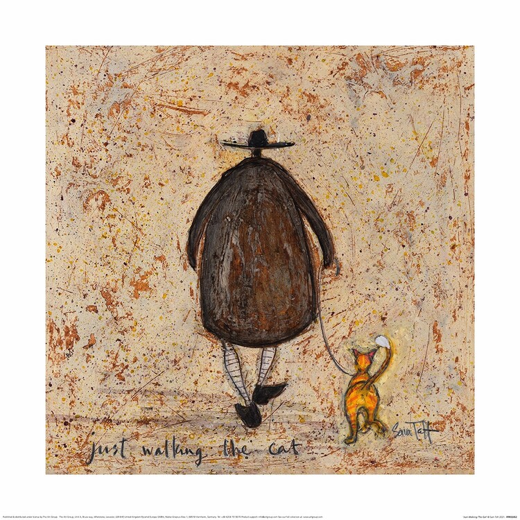 Stampa d'arte Sam Toft - Just Walking The Cat