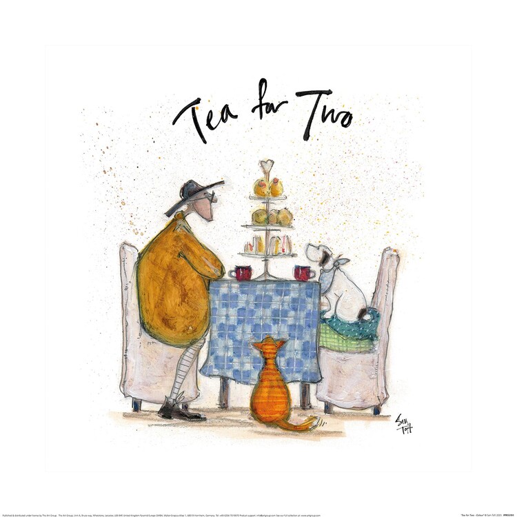 Art Print Sam Toft - Tea For Two - Colour
