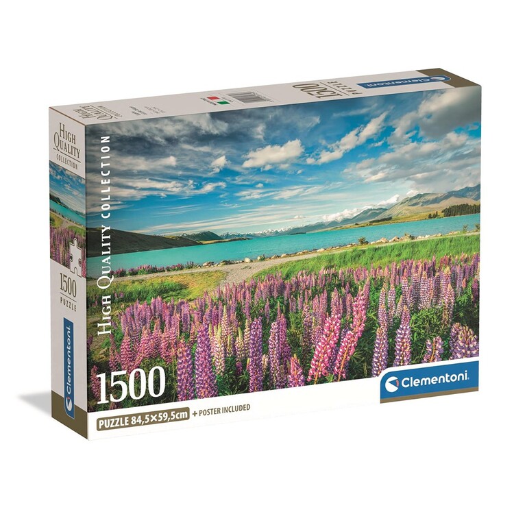 Levně Puzzle Lupins at Lake Tekapo, 1500 ks